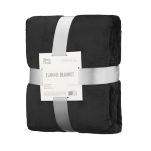 Ardesto Flannel blanket 160х200cm, 100% polyester, black