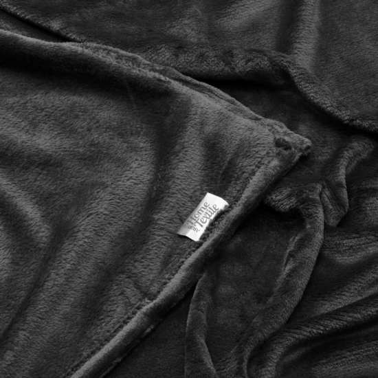 Ardesto Flannel blanket 160х200cm, 100% polyester, black