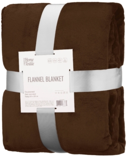 Плед Ardesto Flannel 200х220см, 100% полиэстер, коричневый