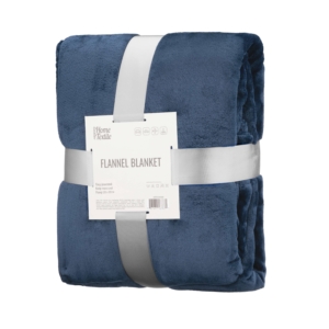 Плед Ardesto Flannel 200х220см, 100% полиэстер, синий темный
