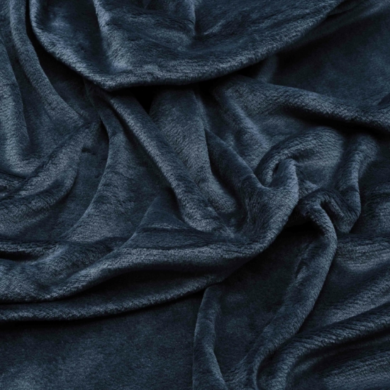 Плед Ardesto Flannel 200х220см, 100% полиэстер, синий темный