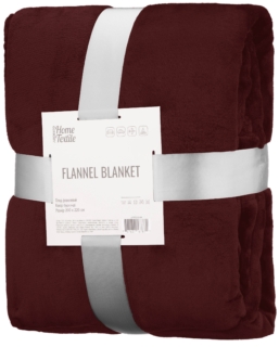 Плед Ardesto Flannel 200х220см, 100% полиэстер, бургунди