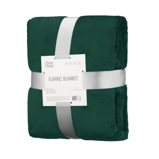 Плед Ardesto Flannel 160х200см, 100% полиэстер, изумрудный