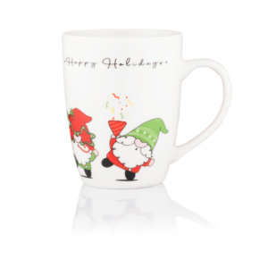Чашка Ardesto Christmas Gnomes, 350мл, фарфор