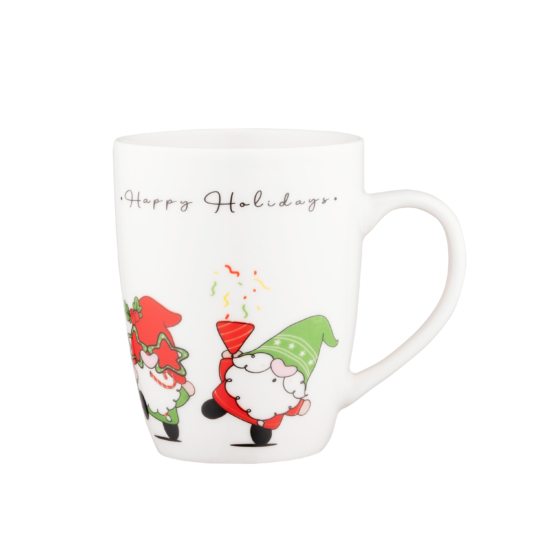 Чашка Ardesto Christmas Gnomes, 350мл, фарфор