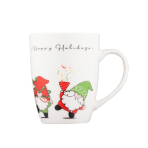 Чашка Ardesto Christmas Gnomes, 350мл, фарфор