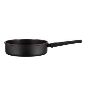 Ardesto Open Deep Frypan with lid Gemini Gourmet Andria, 24cm, aluminium, black