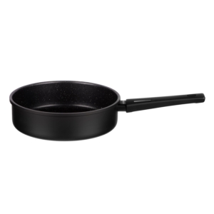 Ardesto Open Deep Frypan with lid Gemini Gourmet Andria, 24cm, aluminium, black
