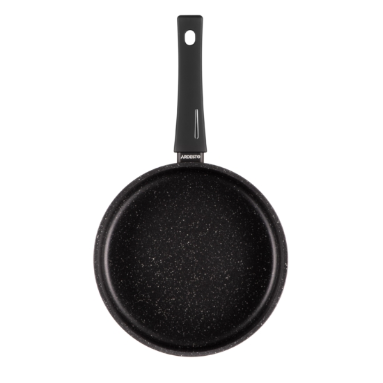 Ardesto Open Deep Frypan with lid Gemini Gourmet Andria, 24cm, aluminium, black