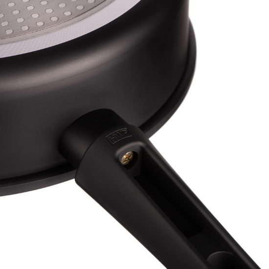 Ardesto Open Deep Frypan with lid Gemini Gourmet Andria, 24cm, aluminium, black