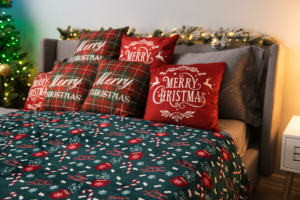Плед Ardesto Christmas Flannel 160х200см, 100% полиэстер, сладкое какао