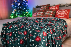 Плед Ardesto Christmas Flannel 160х200см, 100% полиэстер, сладкое какао