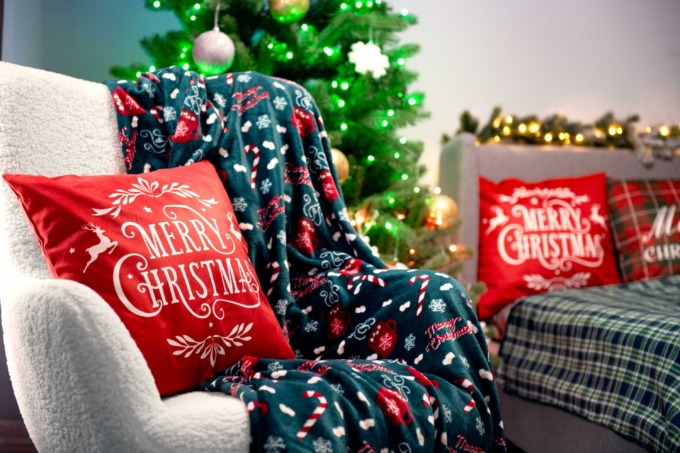 Плед Ardesto Christmas Flannel 160х200см, 100% полиэстер, сладкое какао