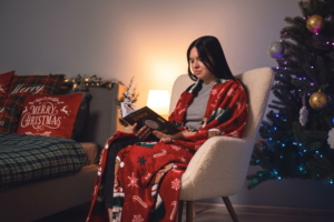 Плед Ardesto Christmas  Flannel 160х200см, 100% полиэстер, веселые олени