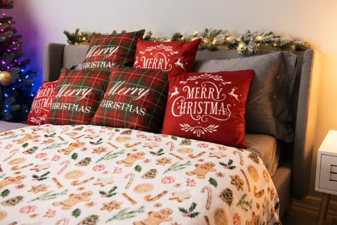 Плед Ardesto Christmas Flannel 160х200см, 100% полиэстер, имбирные пряники