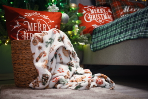 Плед Ardesto Christmas Flannel 160х200см, 100% полиэстер, имбирные пряники