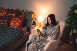 Плед Ardesto Christmas Fleece 130×160см, 100% полиэстер, олени