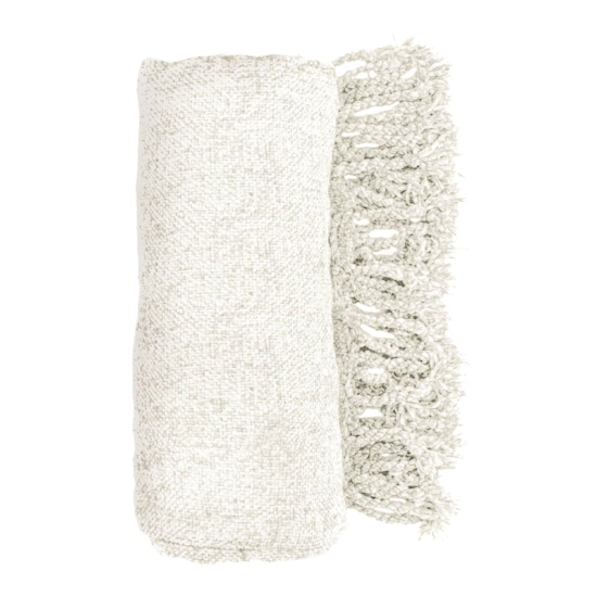 Плед Ardesto Chenille 140х190см, 100% поліестер, айворі