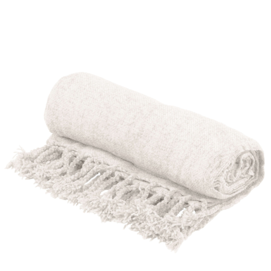Плед Ardesto Chenille 140х190см, 100% поліестер, айворі