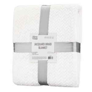 Плед Ardesto Jacquard Braid 200х220см, 100% полиэстер, айвори