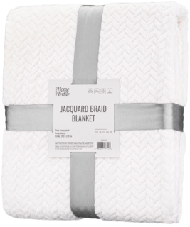 Плед Ardesto Jacquard Braid 200х220см, 100% полиэстер, айвори