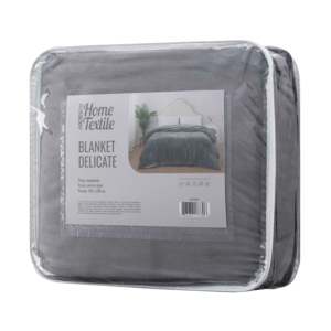 Ardesto Delicate blanket 160х200cm, 100% polyester, light grey