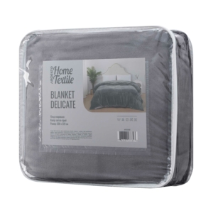 Ardesto Delicate blanket 200х220cm, 100% polyester, light grey