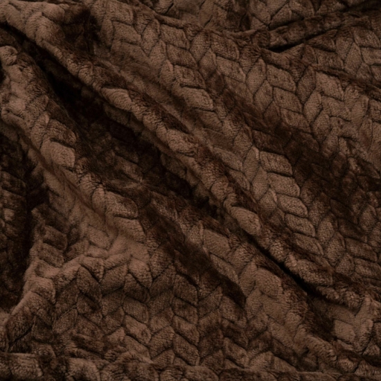 Плед Ardesto Jacquard Braid 200х220см, 100% полиэстер, коричневый