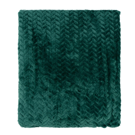 Плед Ardesto Jacquard Braid 200х220см, 100% полиэстер, изумрудный