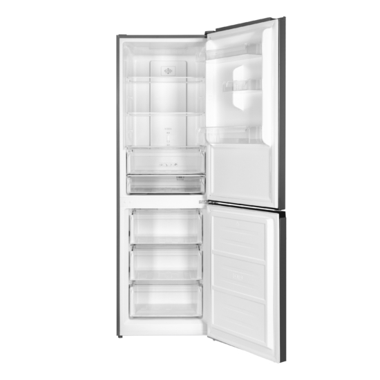 Ref ARDESTO with bottom freezer, 184×60х66.5, ref-218L, freez.-97L, 2doors, А+, NF, fresh zone, inox