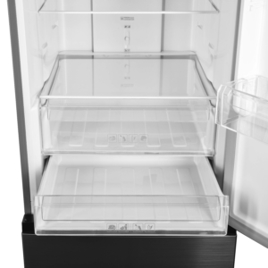 Ref ARDESTO with bottom freezer, 184×60х66.5, ref-218L, freez.-97L, 2doors, А+, NF, fresh zone, inox