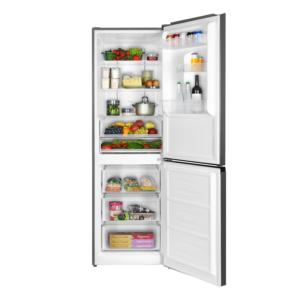 Ref ARDESTO with bottom freezer, 184×60х66.5, ref-218L, freez.-97L, 2doors, А+, NF, fresh zone, inox
