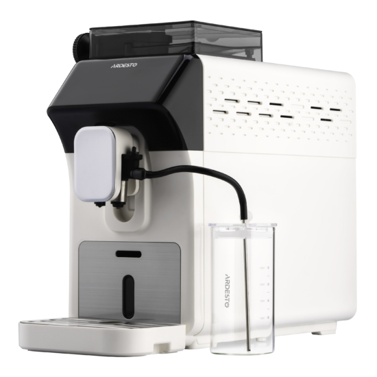 Кавомашина ARDESTO, 2л, зерно, автомат.капуч, дисплей, авторецептів -9, біло-чорний