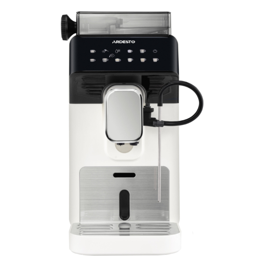 Кавомашина ARDESTO, 2л, зерно, автомат.капуч, дисплей, авторецептів -9, біло-чорний