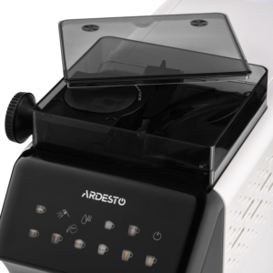 Кавомашина ARDESTO, 2л, зерно, автомат.капуч, дисплей, авторецептів -9, біло-чорний