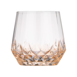 Набор стаканов низких Ardesto Black Mars Favola 370мл, 2шт, стекло, прозрачно-золотистый