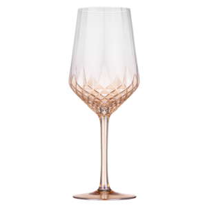 Ardesto Wine glasses set Black Mars Favola 460ml, 2pcs, glass, transparent-golden