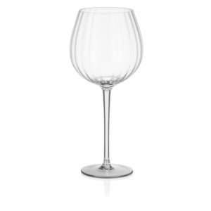 Ardesto Wine glasses set Black Mars Orion 550ml, 2pcs, glass, transparent-grey