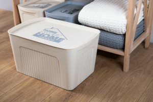 Ящик з кришкою для зберігання ARDESTO 45.5х31х14см, 13л, пластик PP, сірий