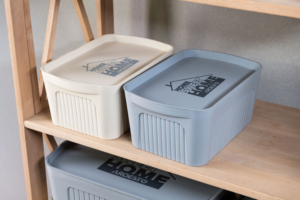 Ящик с крышкой для хранения ARDESTO 45.5х31х24.5см, 23л, пластик PP, серый