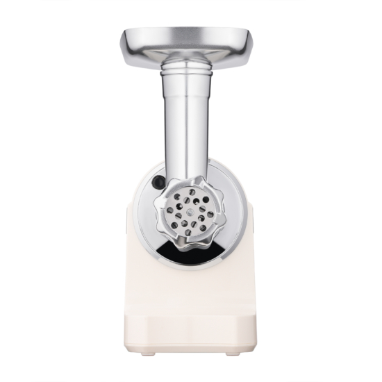 Ardesto meat grinder, 1800W, 2kg/min, 3 cutting plates, sausages nozzle, plastik, beigе-silver