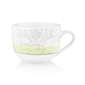 Ardesto Mug Siena, 500ml, porcelain, white-green