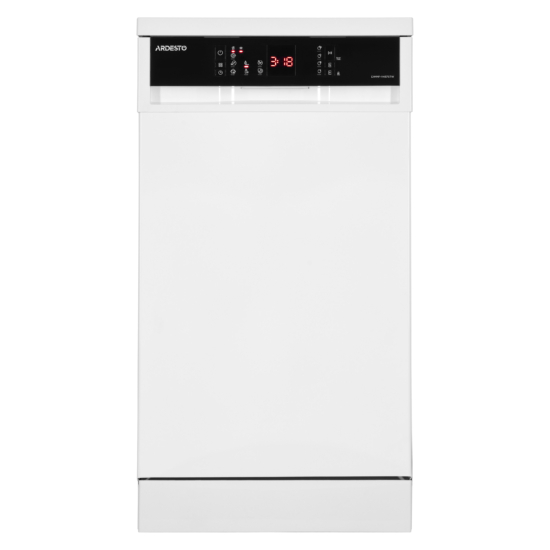 Dishwasher ARDESTO, 10sets, А++, 45cm, display, steam wash, white