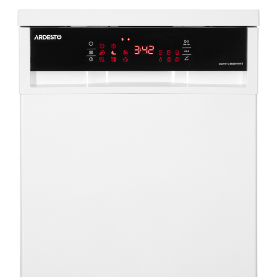 Dishwasher ARDESTO, 10sets, А++, 45cm, display, 3 basket, smart wash, extra hygiene, white