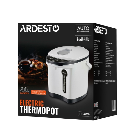 Thermopot Ardesto 4l, plastic, gray-black