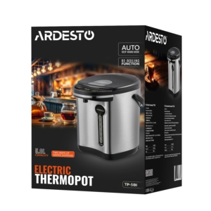 Thermopot Ardesto 5l, stainless steel+plasti, gray-black