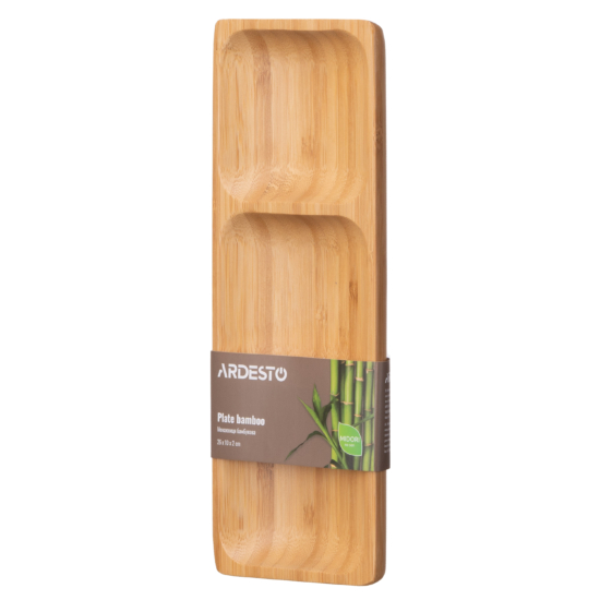 Ardesto Plate Midori, 26х10х2cm, bamboo