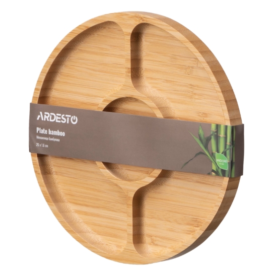 Ardesto Plate Midori, 20х1.6cm, bamboo