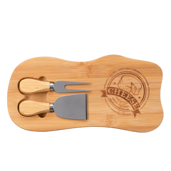 Набор для подачи сыра Ardesto Midori, 28х14х2см, бамбук, металл