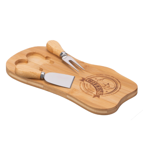 Набор для подачи сыра Ardesto Midori, 28х14х2см, бамбук, металл